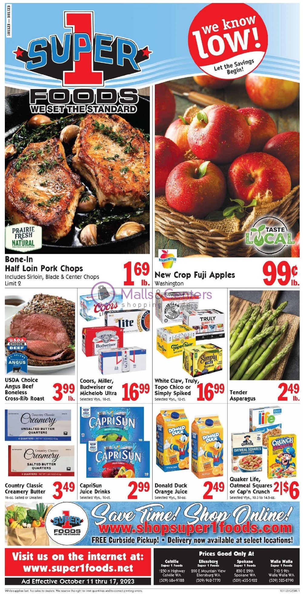 Super 1 Foods Weekly ad valid from 10/11/2023 to 10/17/2023 MallsCenters