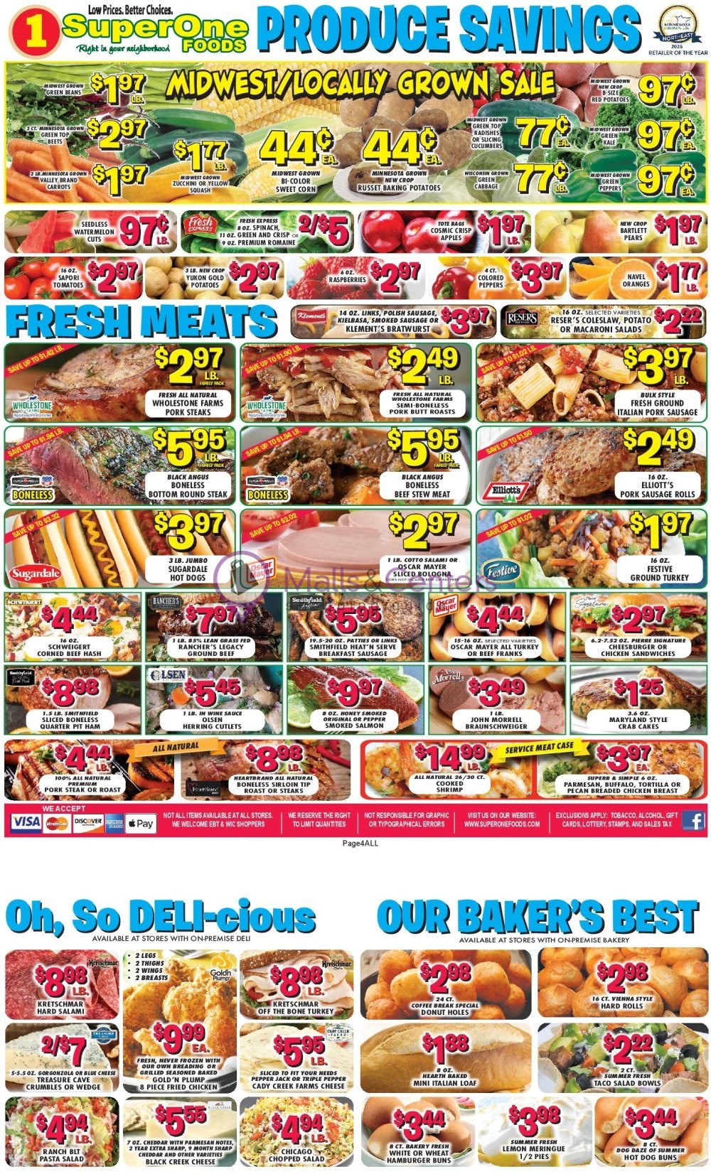 Weekly ad for Super One Foods valid: 08/23/2026 - 09/05/2026, page 4