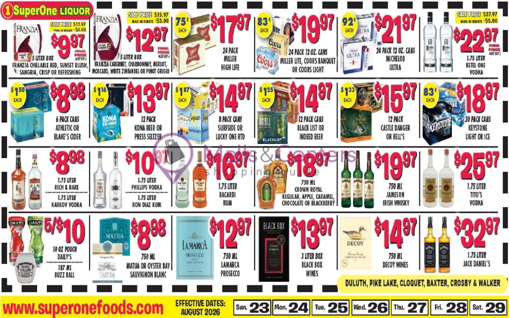 Weekly ad for Super One Foods valid: 08/27/2026 - 09/02/2026, page 21