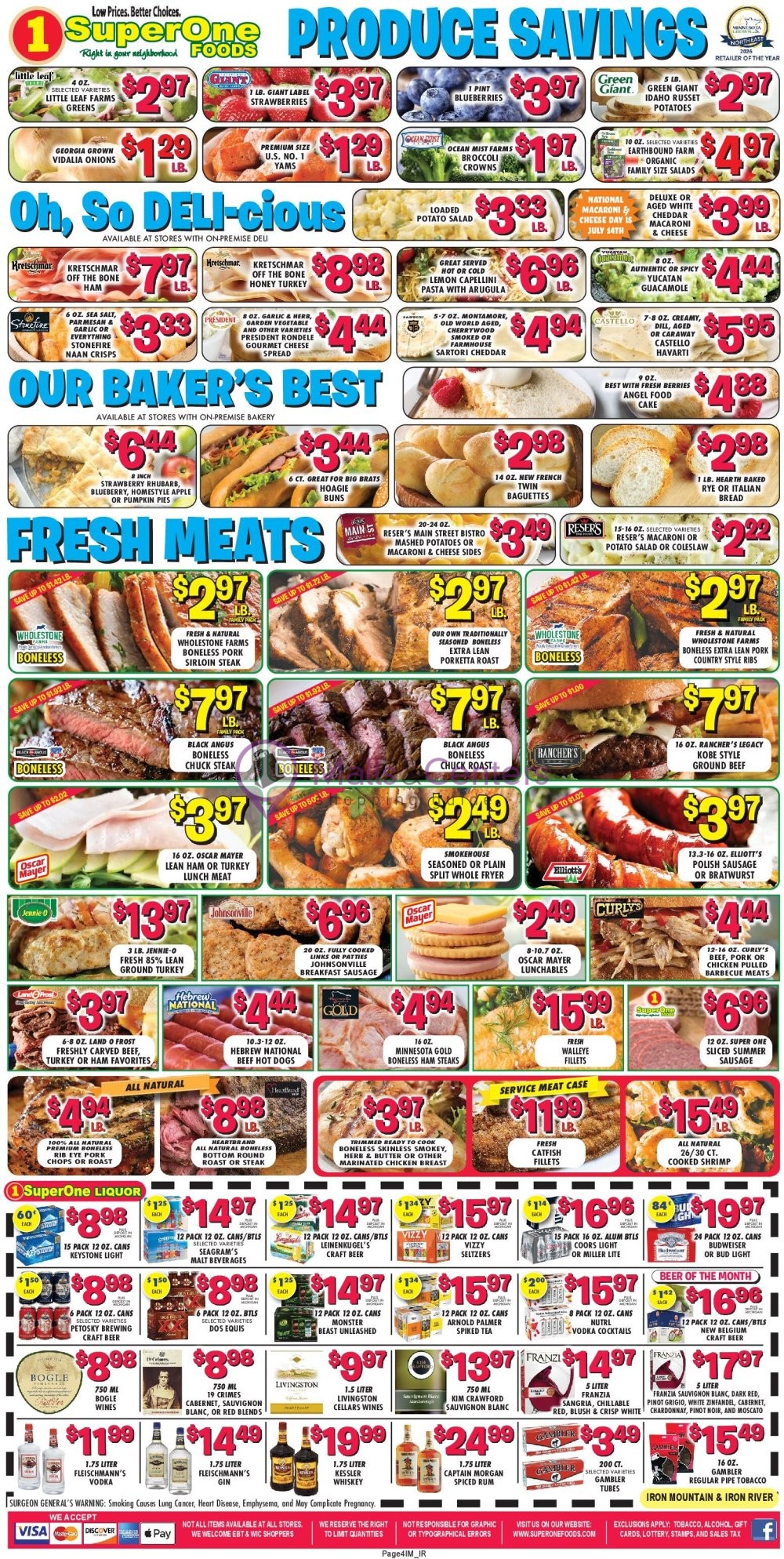 Weekly ad for Super One Foods valid: 07/10/2026 - 07/16/2026, page 4