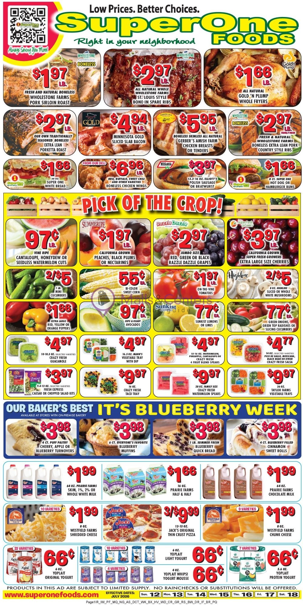 Weekly ad for Super One Foods valid: 07/14/2026 - 07/20/2026, page 7