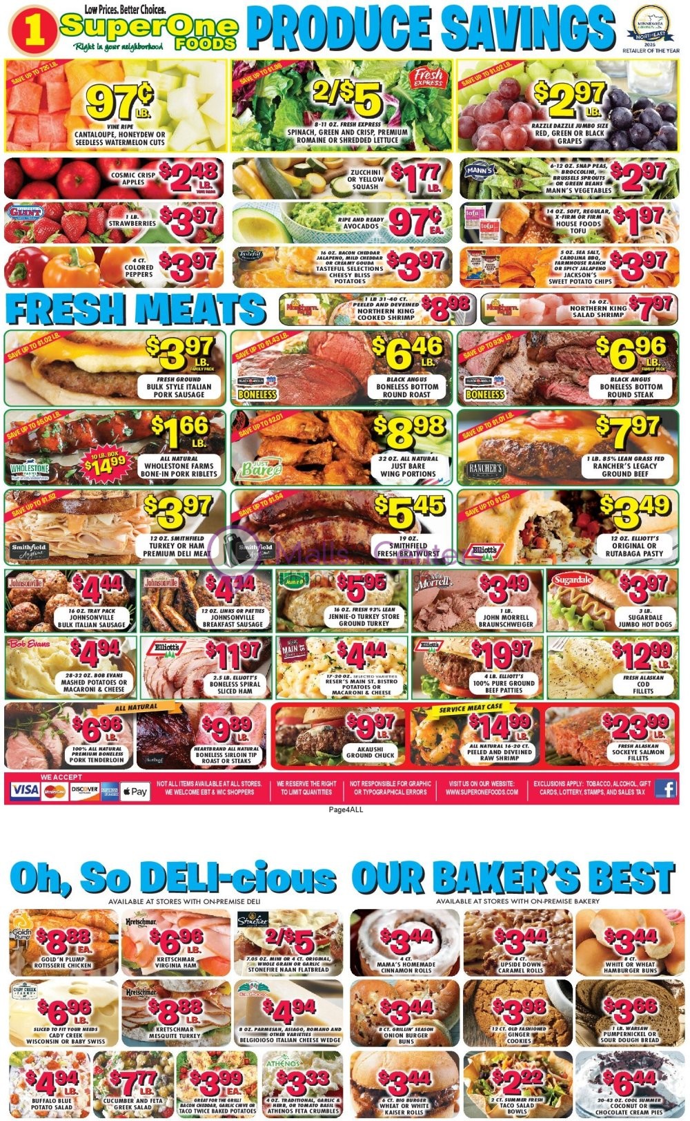 Weekly ad for Super One Foods valid: 07/19/2026 - 07/25/2026, page 4