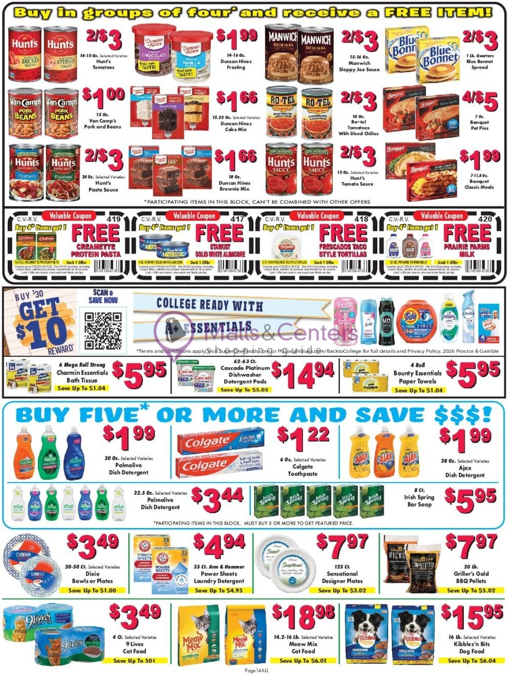 Weekly ad for Super One Foods valid: 07/29/2026 - 08/04/2026, page 14