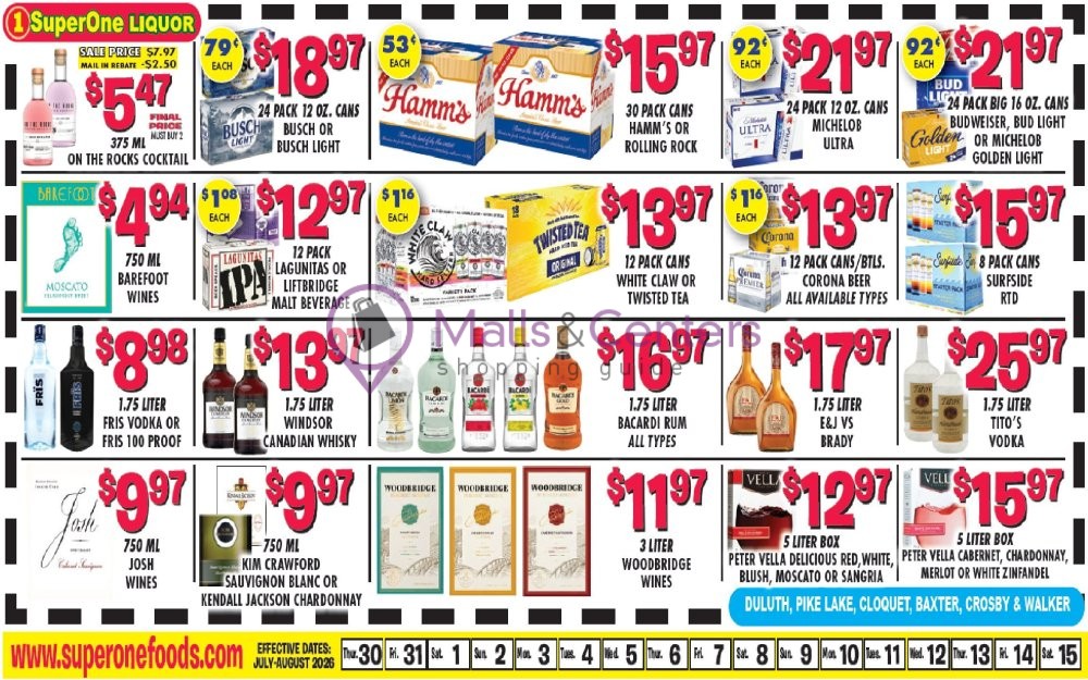 Weekly ad for Super One Foods valid: 07/29/2026 - 08/04/2026, page 22