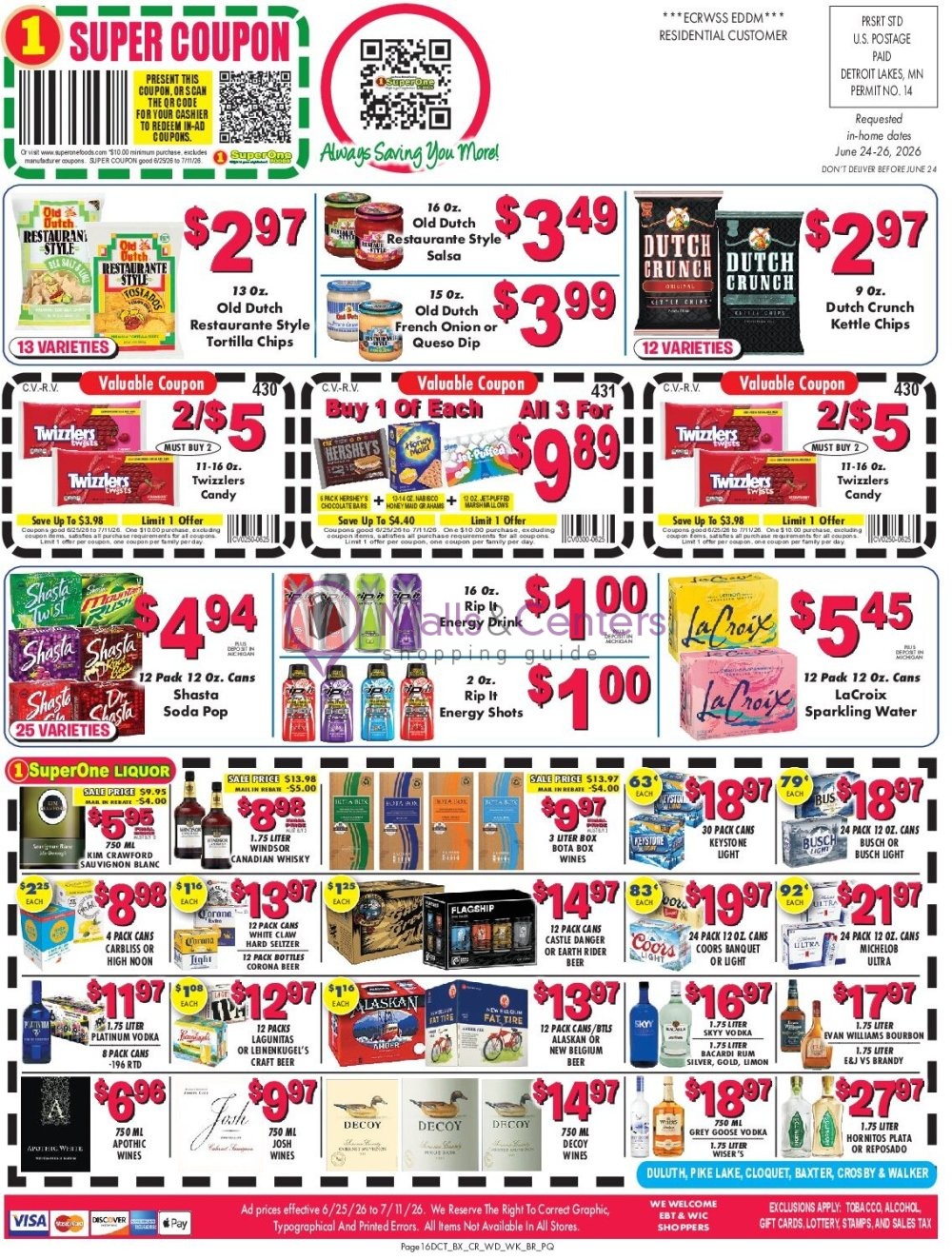 Weekly ad for Super One Foods valid: 06/28/2026 - 07/05/2026, page 16