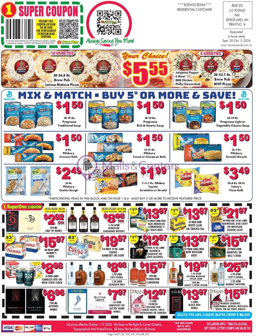 Weekly ad for Super One Foods valid: 10/04/2026 - 10/10/2026, page 16