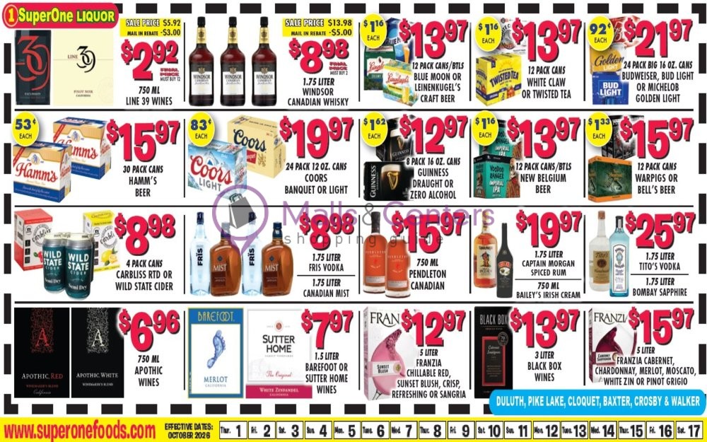 Weekly ad for Super One Foods valid: 10/04/2026 - 10/10/2026, page 17