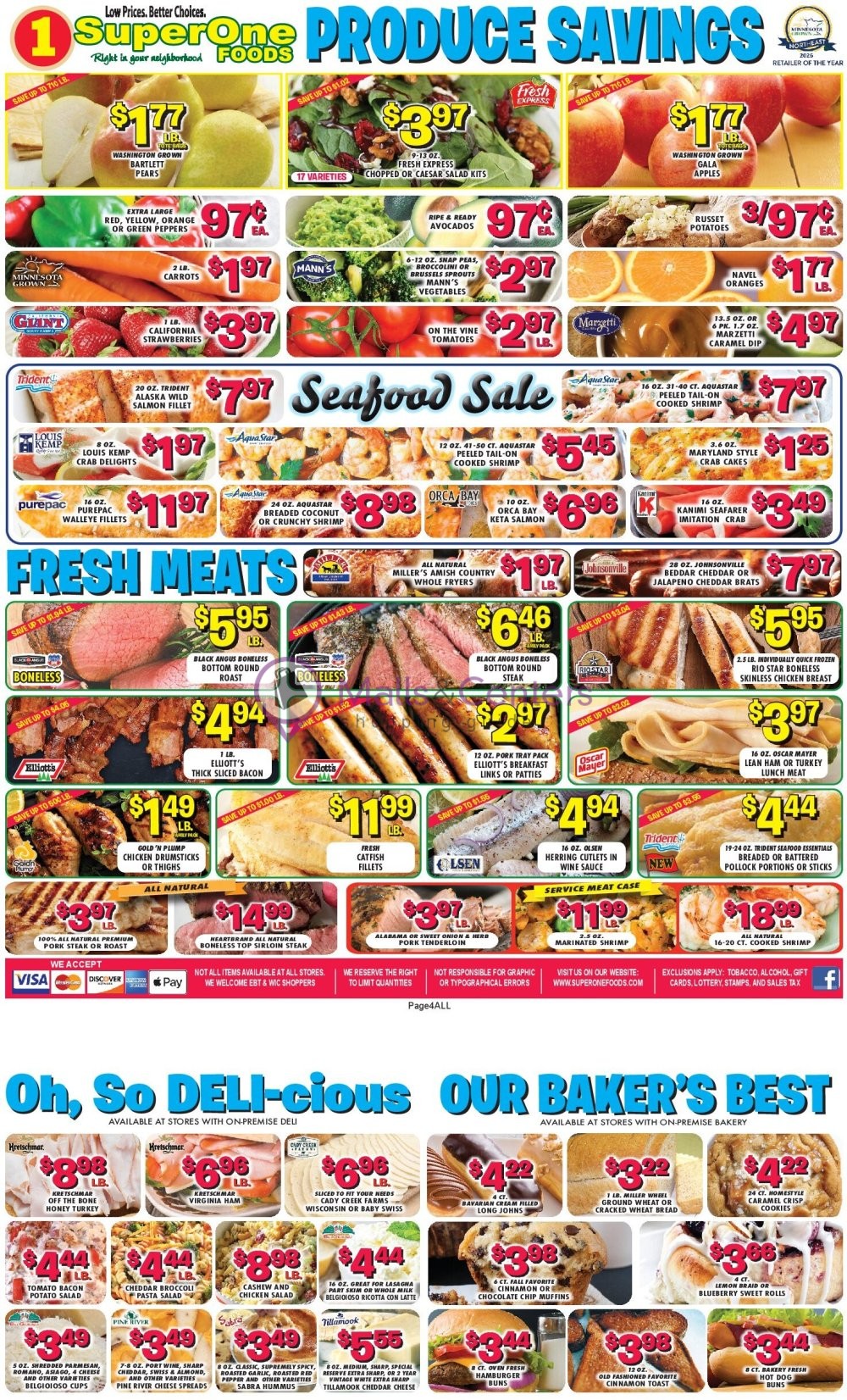 Weekly ad for Super One Foods valid: 09/29/2026 - 10/05/2026, page 4
