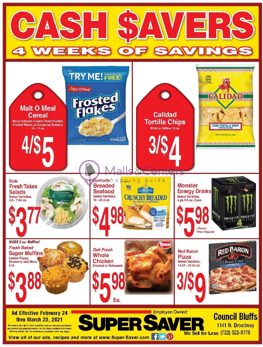 Super Saver Weekly Ad sales & flyers specials MallsCenters