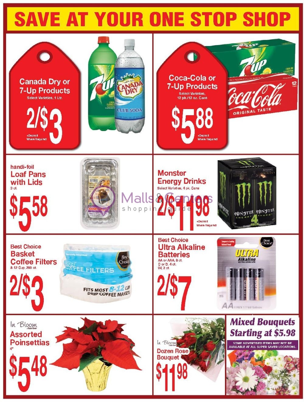 Super Saver Weekly ad valid from 11/30/2022 to 12/27/2022 MallsCenters