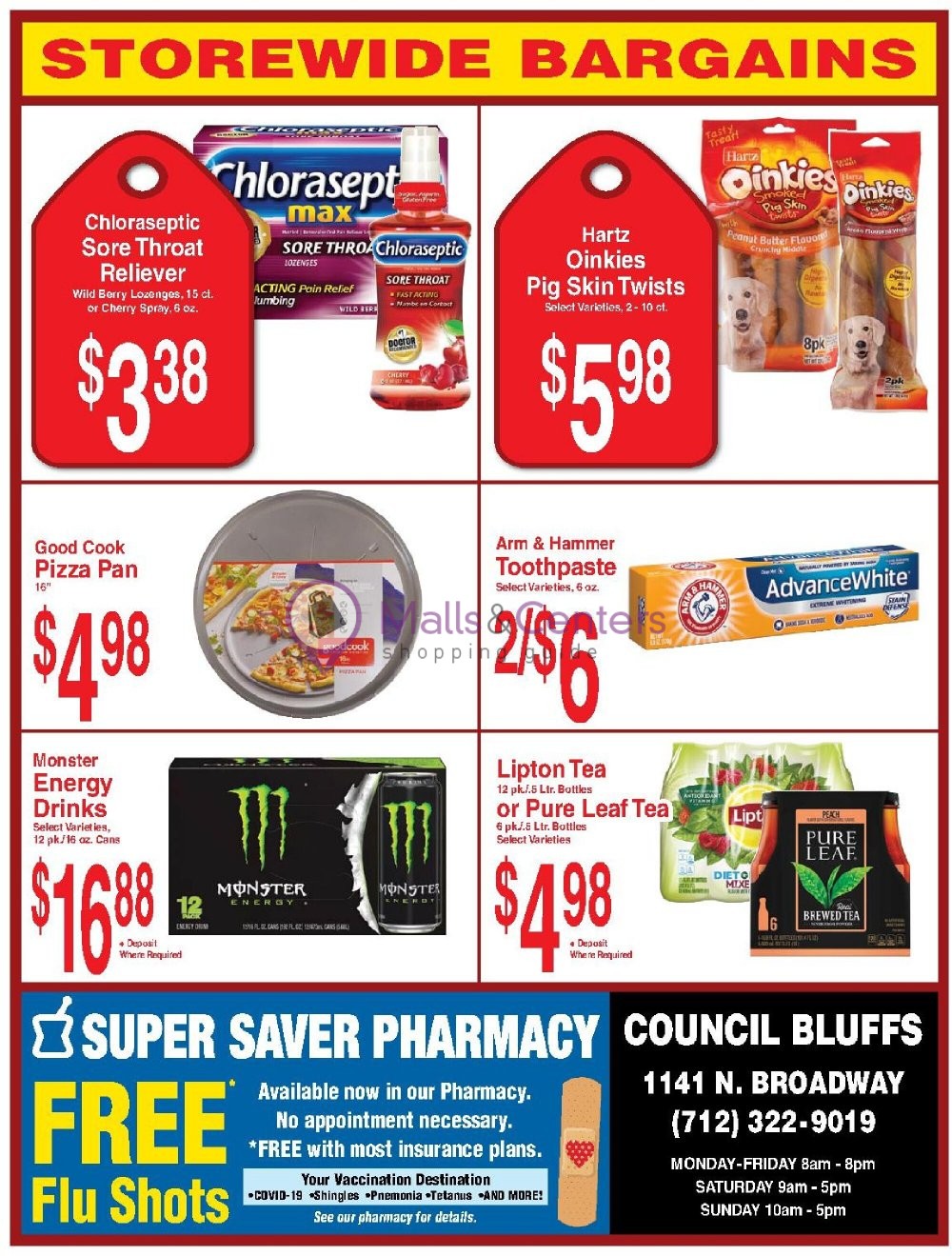Super Saver Weekly Ad sales & flyers specials MallsCenters