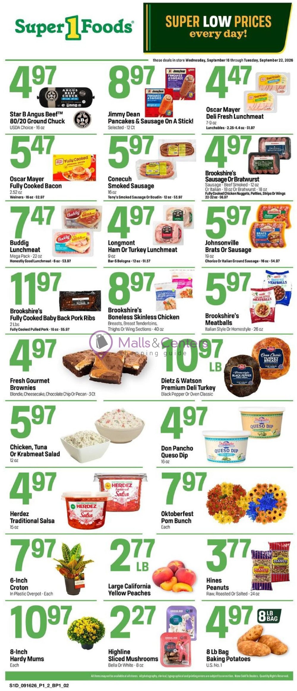 Weekly ad for Super1Foods valid: 09/16/2026 - 09/22/2026, page 3