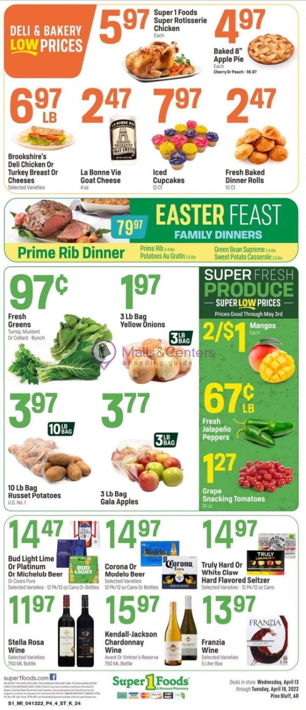 Super1Foods Weekly ad valid from 04/13/2022 to 04/19/2022 MallsCenters