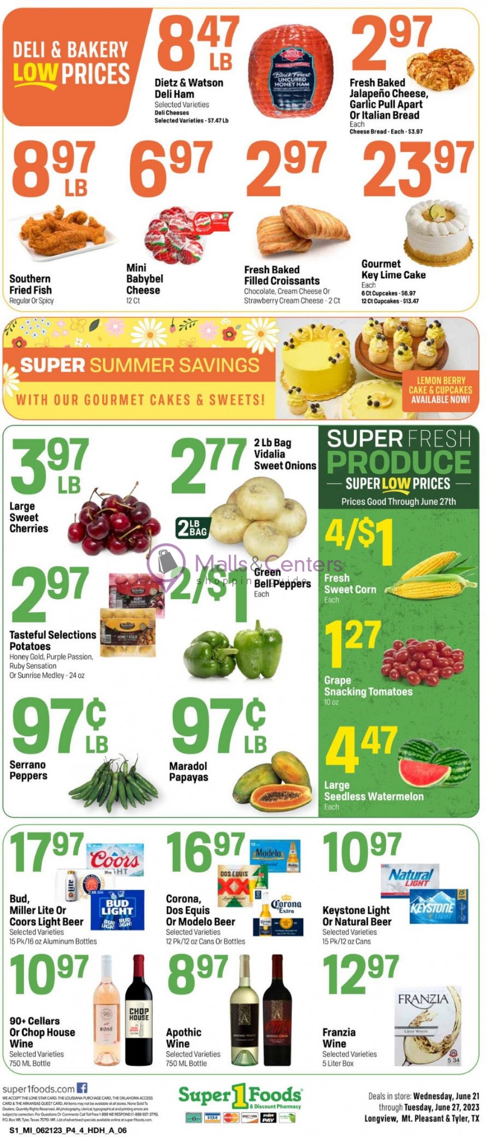 Super1Foods Weekly ad valid from 06/21/2023 to 06/27/2023 MallsCenters