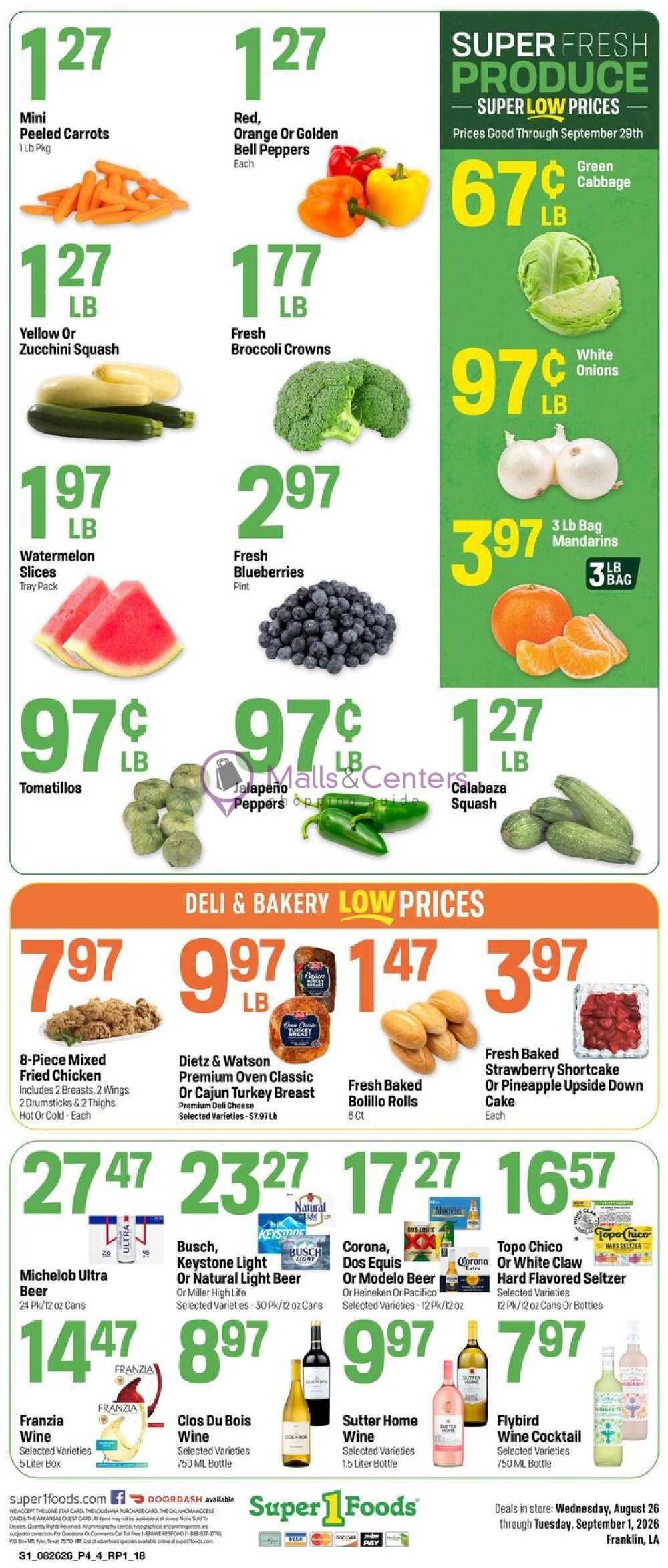 Weekly ad for Super1Foods valid: 08/26/2026 - 09/01/2026, page 4