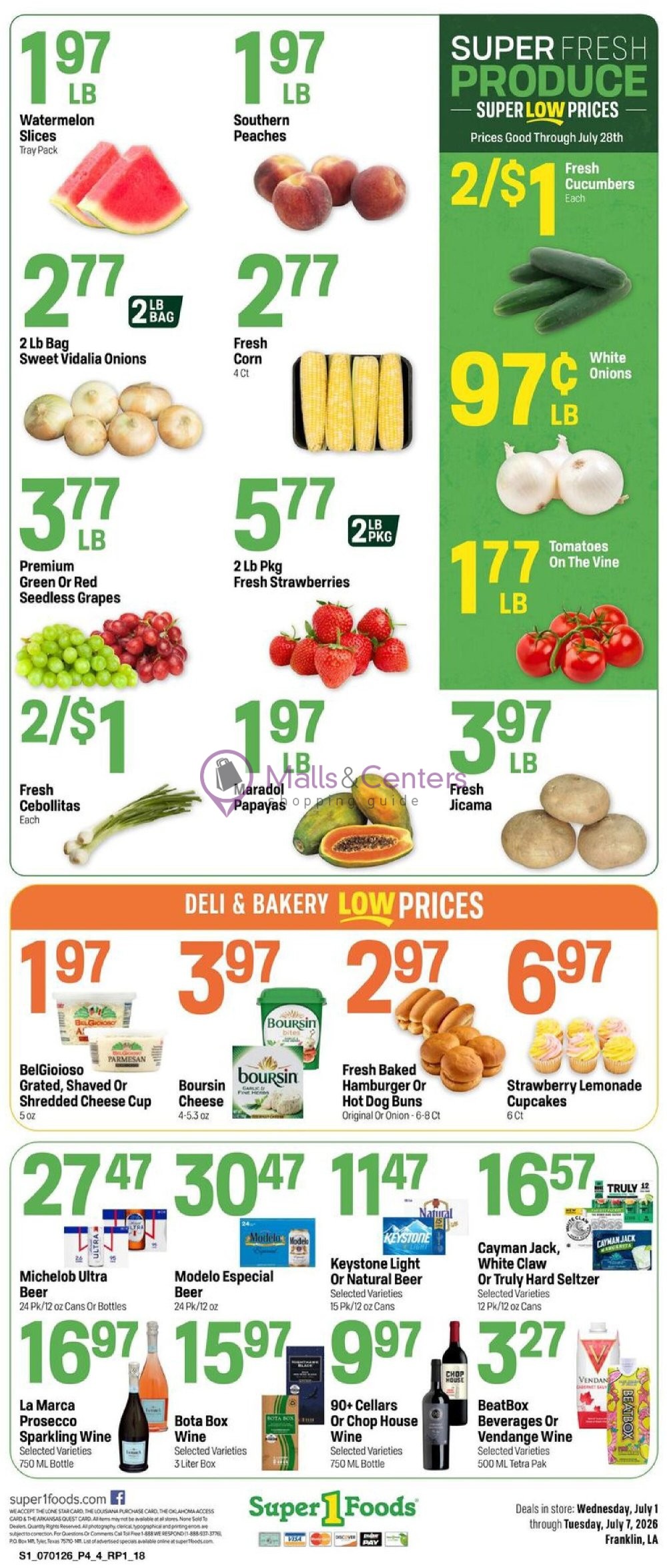 Weekly ad for Super1Foods valid: 07/01/2026 - 07/07/2026, page 4