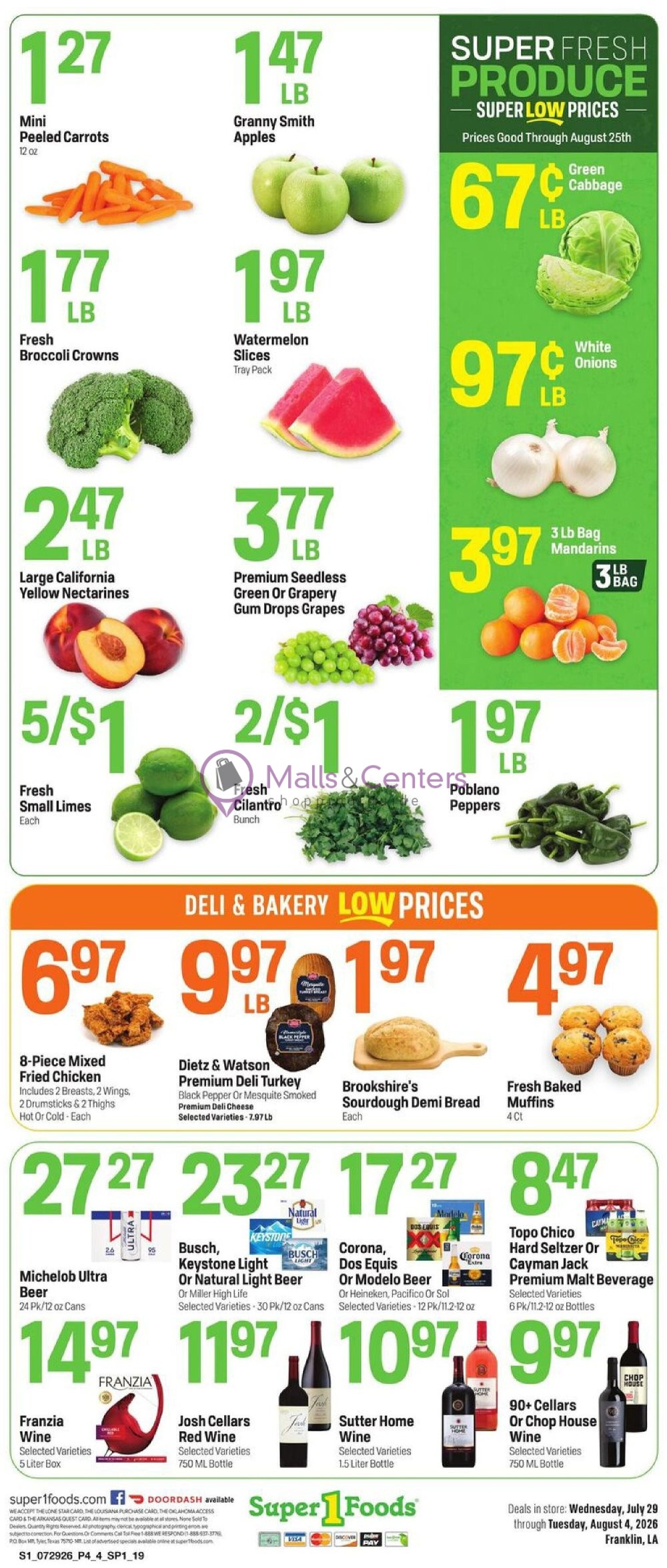 Weekly ad for Super1Foods valid: 07/29/2026 - 08/04/2026, page 4