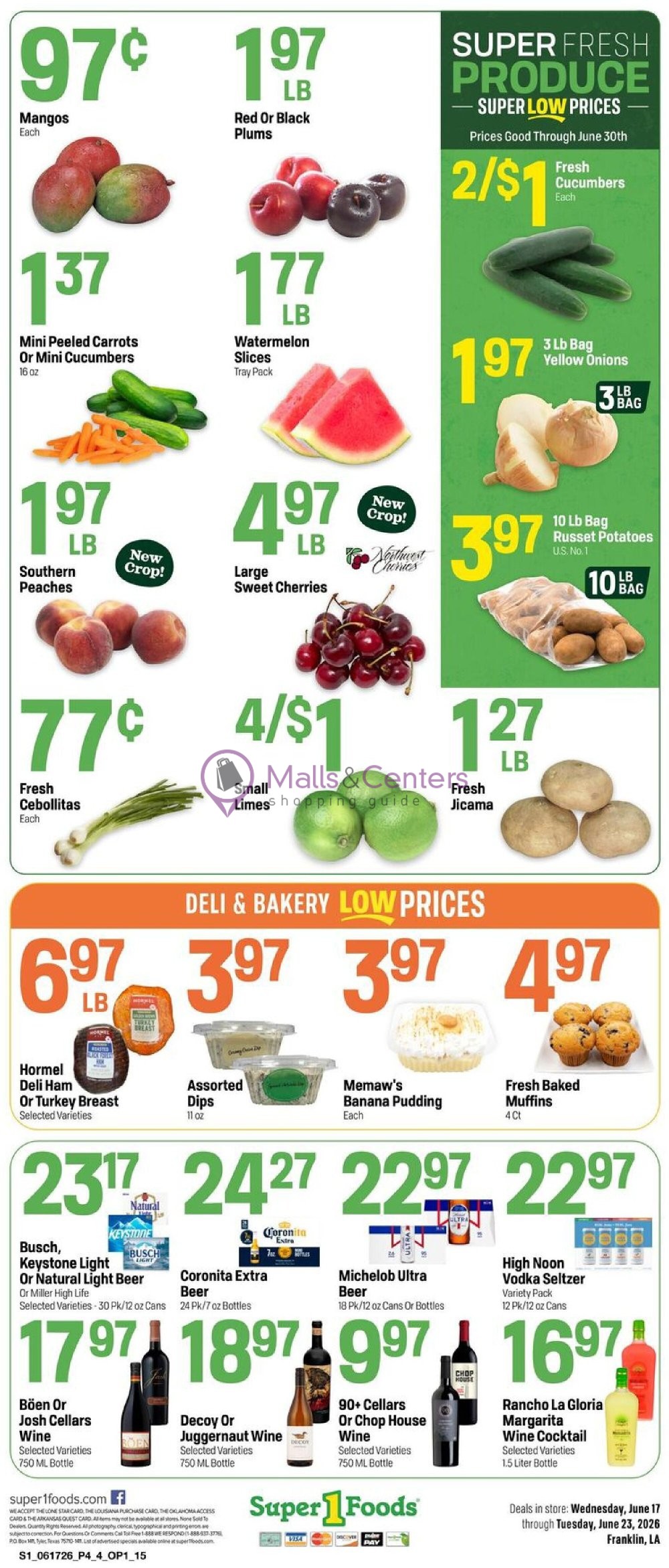 Weekly ad for Super1Foods valid: 06/17/2026 - 06/23/2026, page 4