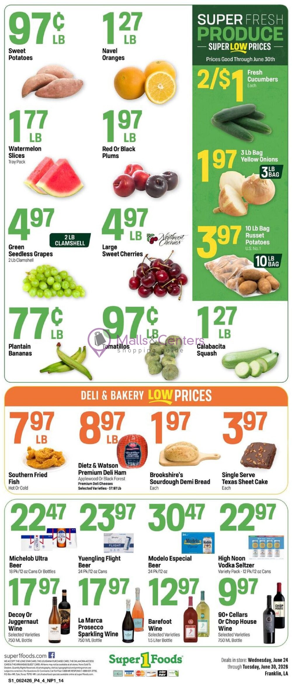 Weekly ad for Super1Foods valid: 06/24/2026 - 06/30/2026, page 4