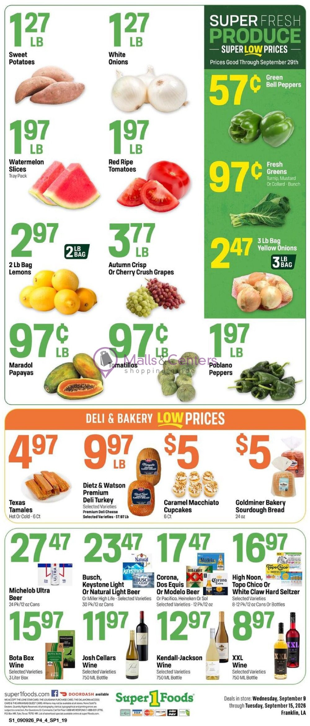 Weekly ad for Super1Foods valid: 09/09/2026 - 09/15/2026, page 4