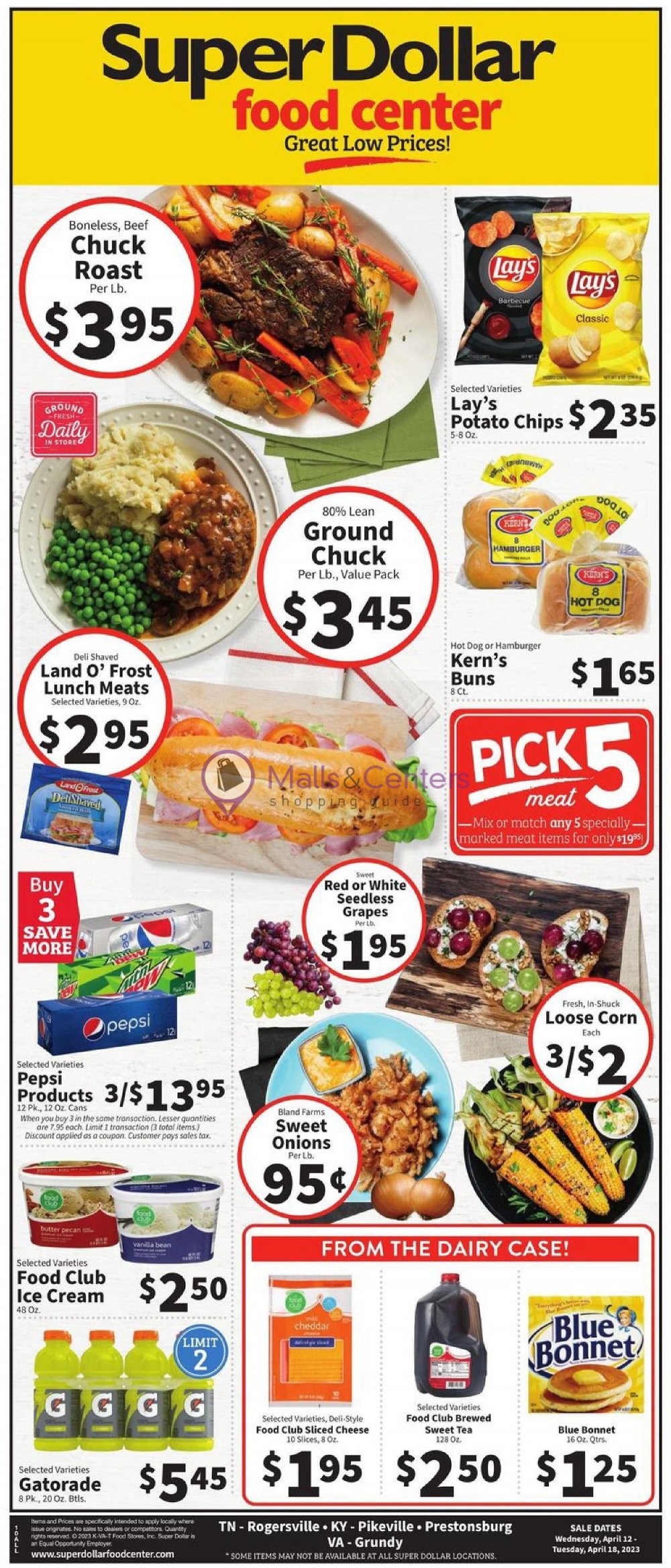 SuperDollar Food Center Weekly ad valid from 04/12/2023 to 04/18/2023