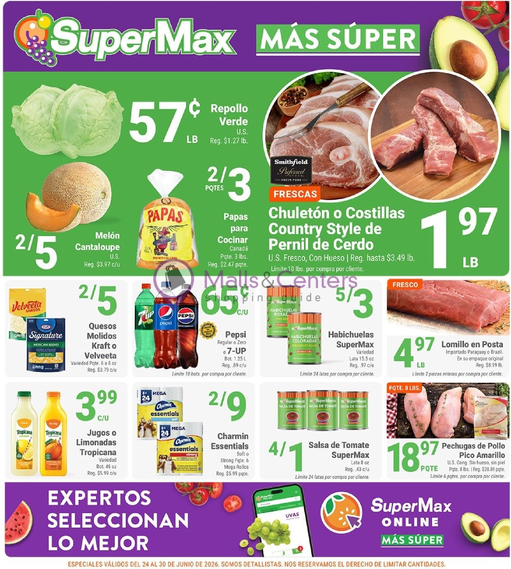 Weekly ad for SuperMax valid: 06/24/2026 - 06/30/2026, page 1