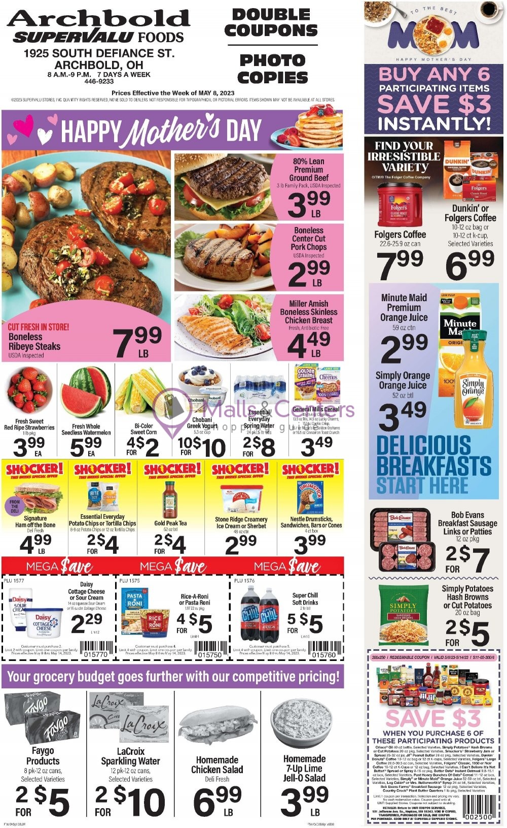 Supervalu Food Stores Weekly ad valid from 05/08/2023 to 05/14/2023