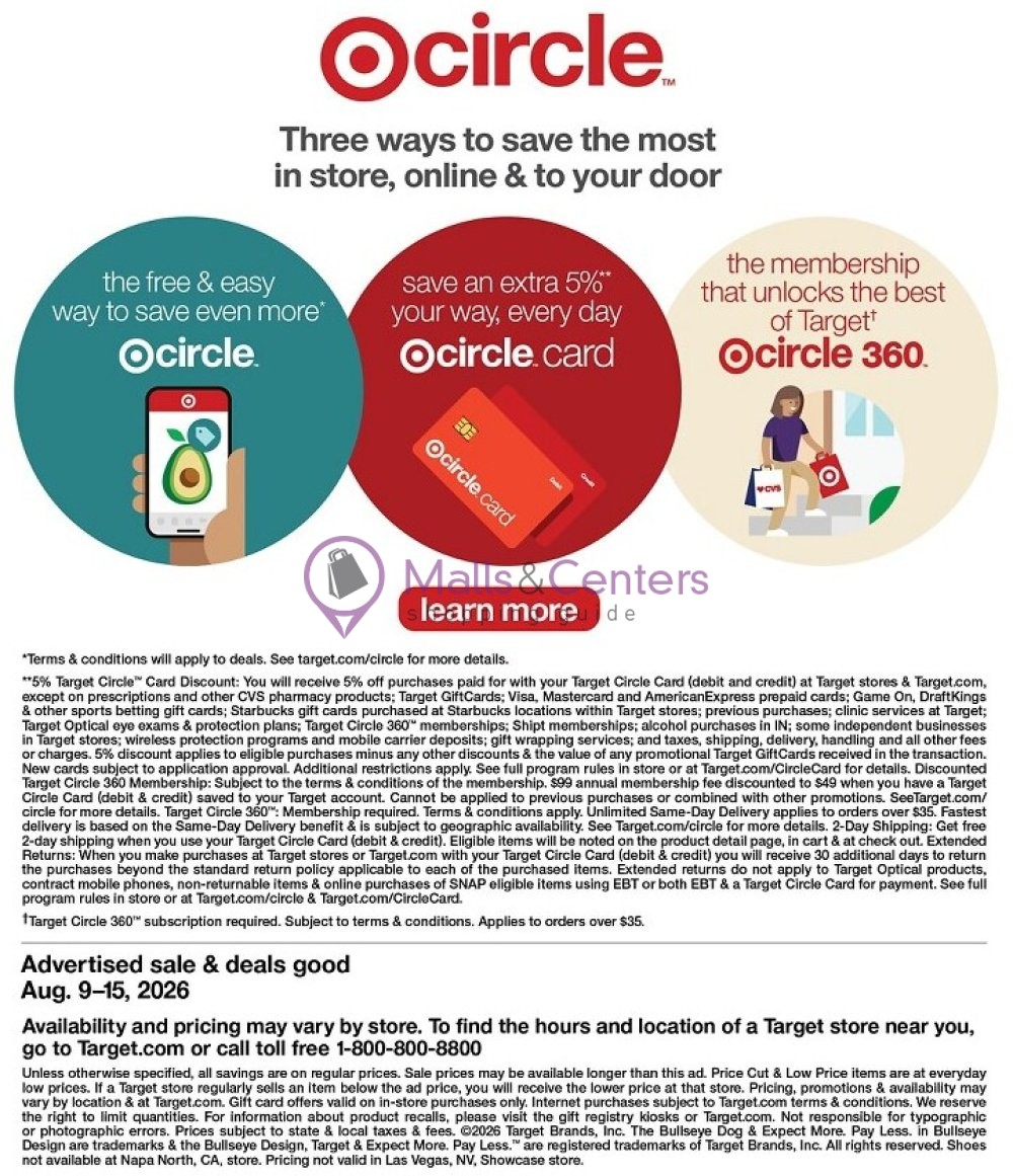 Weekly ad for Target valid: 08/09/2026 - 08/15/2026, page 44