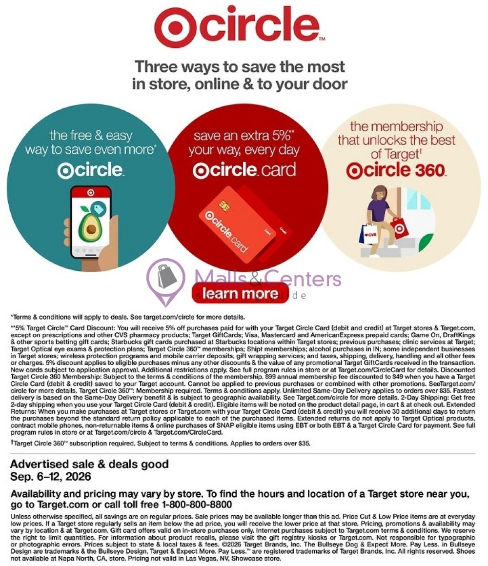 Weekly ad for Target valid: 09/06/2026 - 09/12/2026, page 30