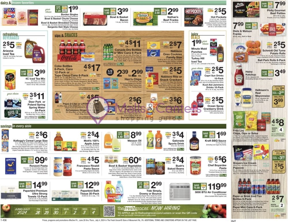 Weekly ad for The Fresh Grocer valid: 06/28/2024 - 07/04/2024, page 2
