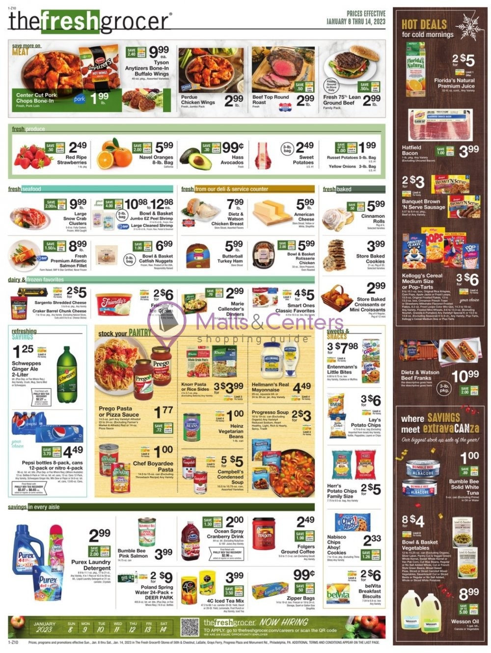 The Fresh Grocer Weekly ad valid from 01/08/2023 to 01/14/2023