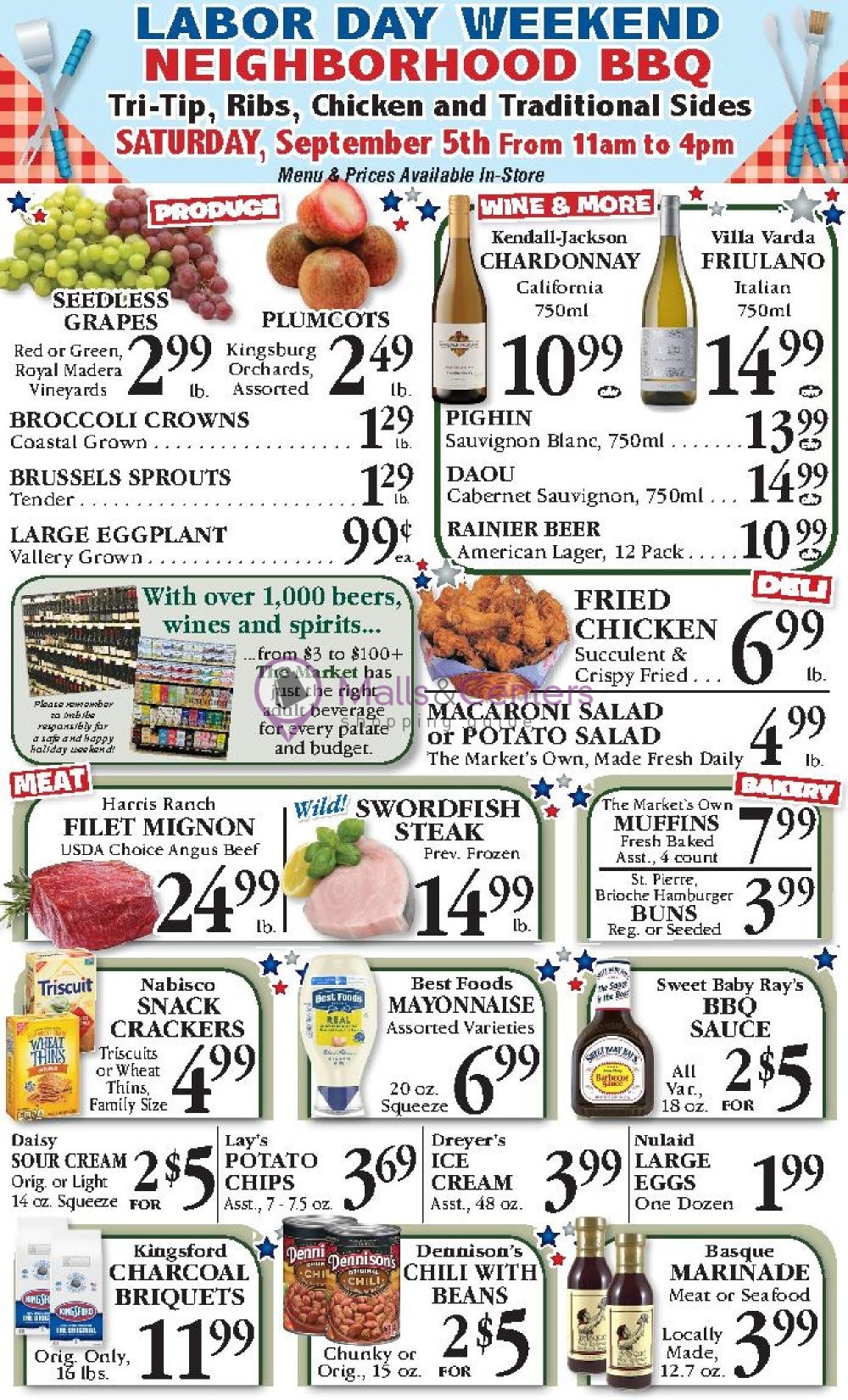 First page of weekly ad for The Market valid: 09/02/2026 - 09/08/2026