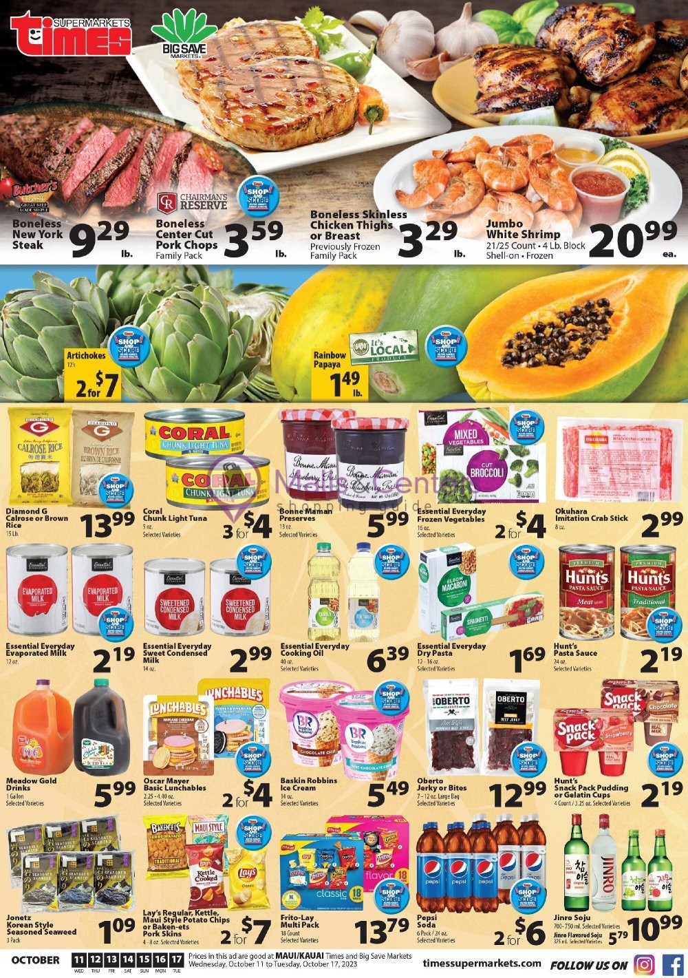 Times Supermarkets Weekly ad valid from 10/11/2023 to 10/17/2023