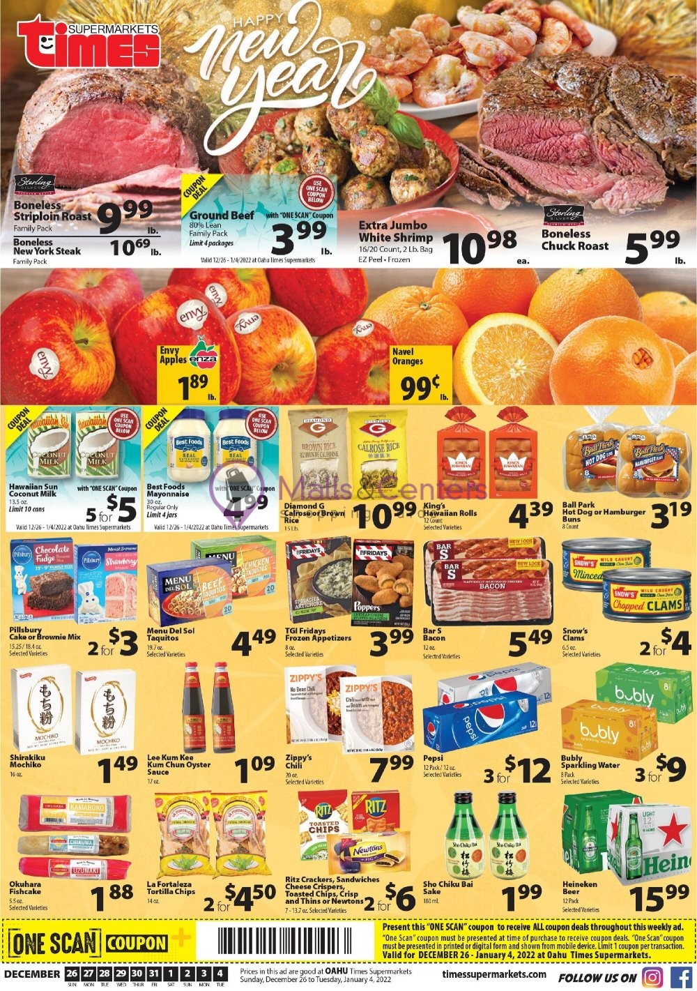 Times Supermarkets Weekly ad valid from 12/26/2021 to 01/04/2022