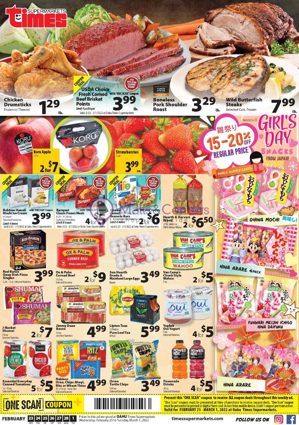 Times Supermarkets Weekly ad valid from 02/23/2022 to 03/01/2022
