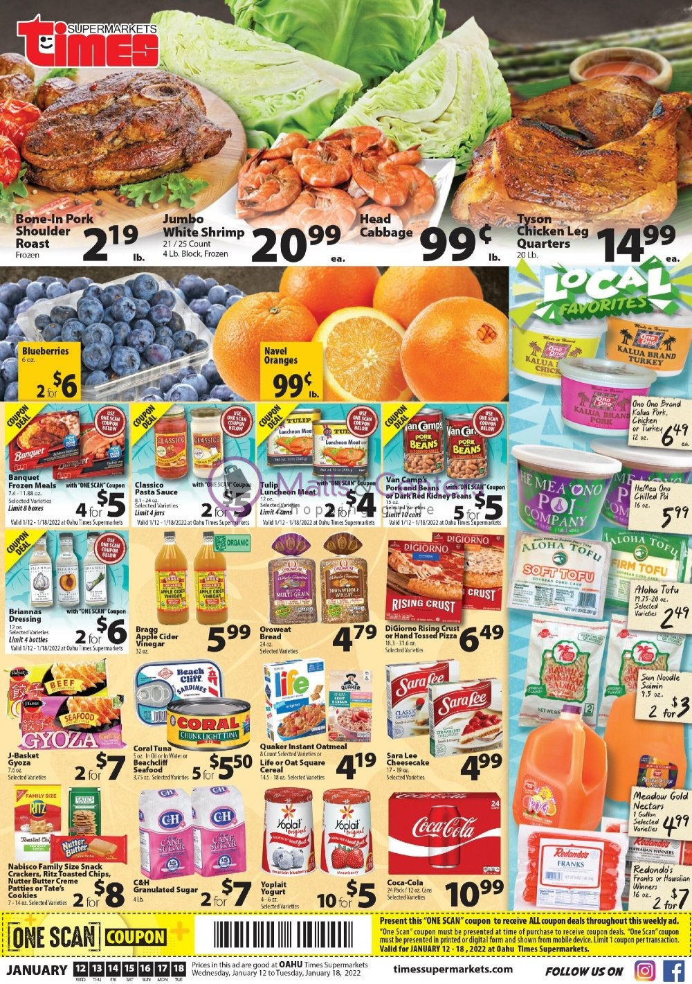 Times Supermarkets Weekly ad valid from 01/12/2022 to 01/18/2022