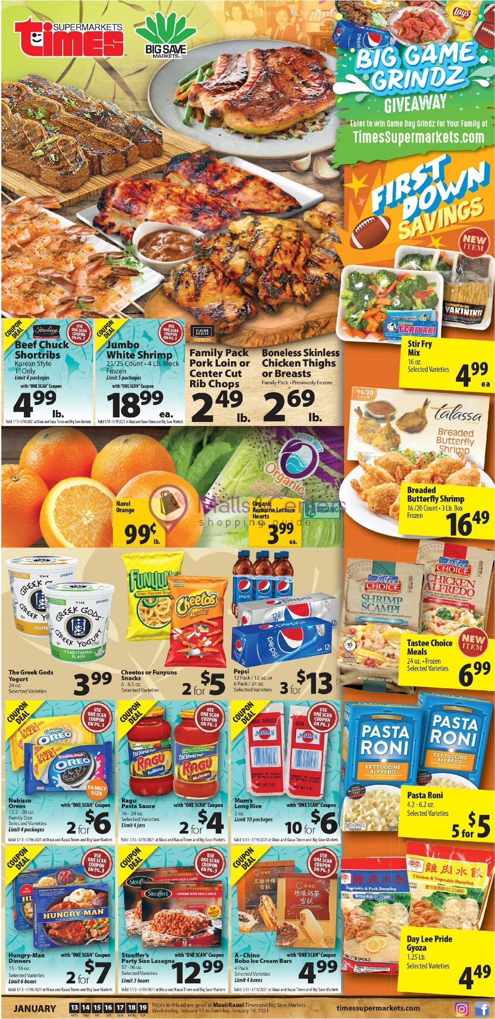Times Supermarkets Weekly ad valid from 01/13/2021 to 01/19/2021