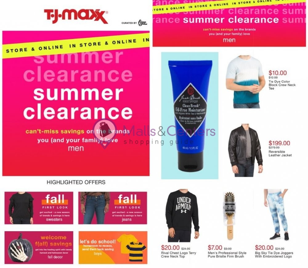 T.J.Maxx Weekly ad valid from 08/12/2021 to 08/19/2021 MallsCenters