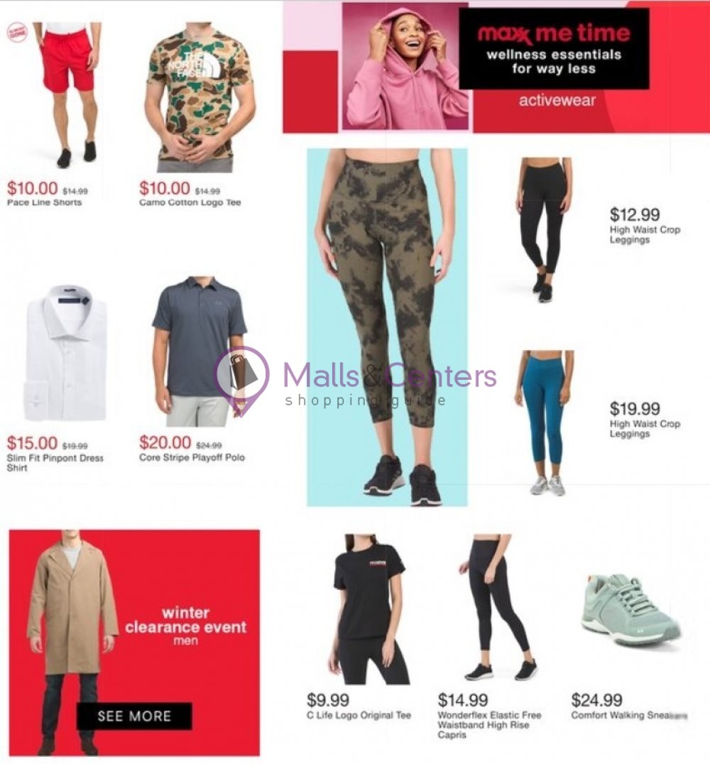 T.J.Maxx Weekly ad valid from 12/17/2020 to 12/24/2020 MallsCenters