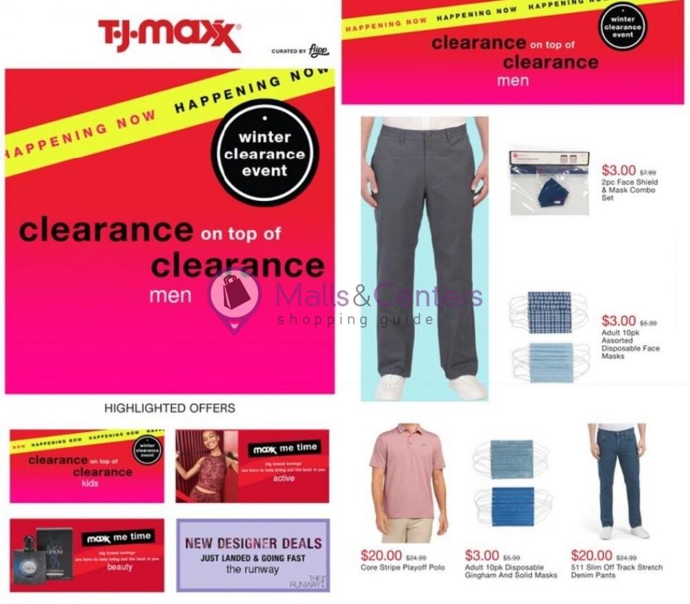T.J.Maxx Weekly ad valid from 01/07/2021 to 01/14/2021 MallsCenters