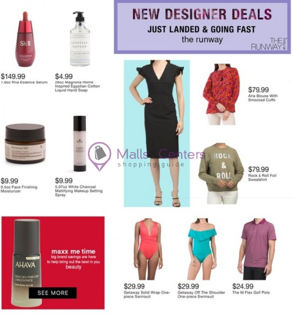 T.J.Maxx Weekly ad valid from 01/07/2021 to 01/14/2021 MallsCenters