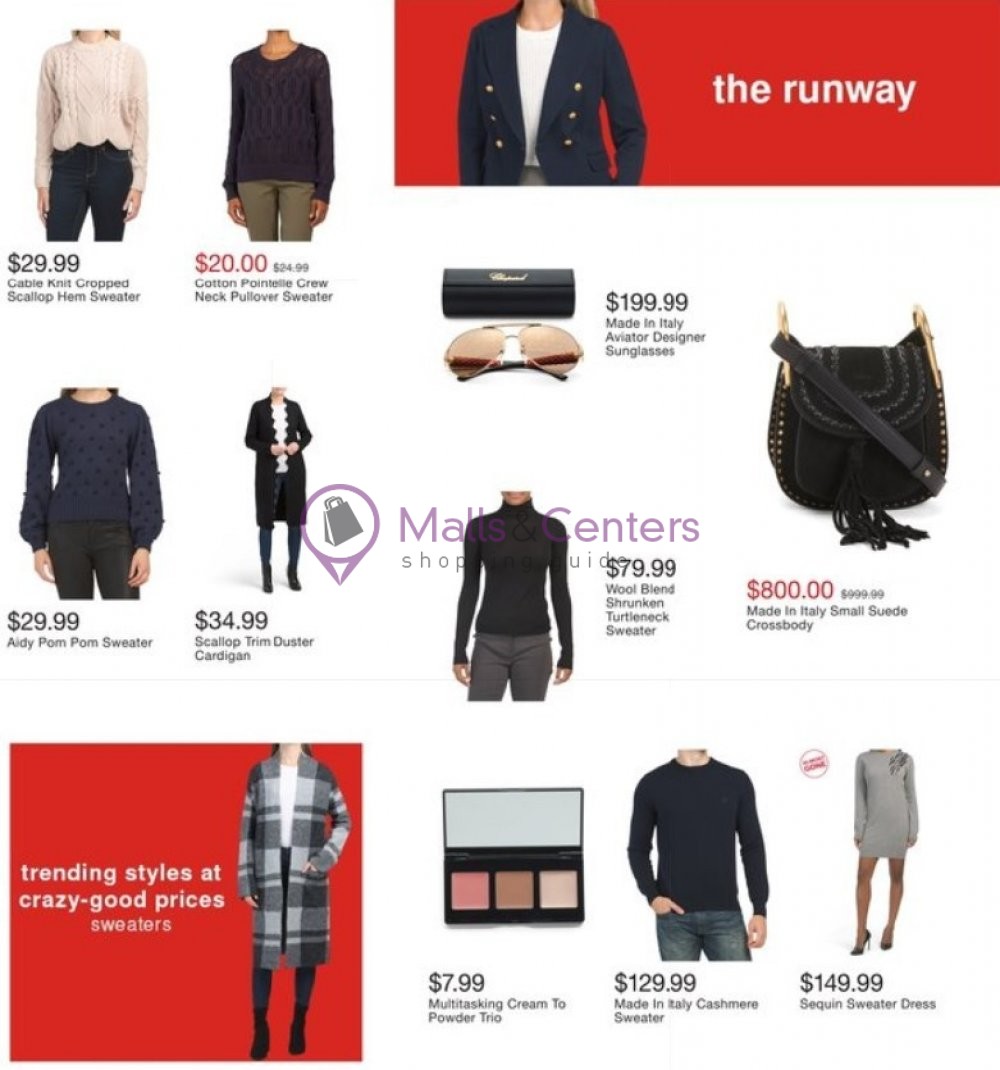 T.J.Maxx Weekly ad valid from 09/09/2020 to 09/17/2020 MallsCenters