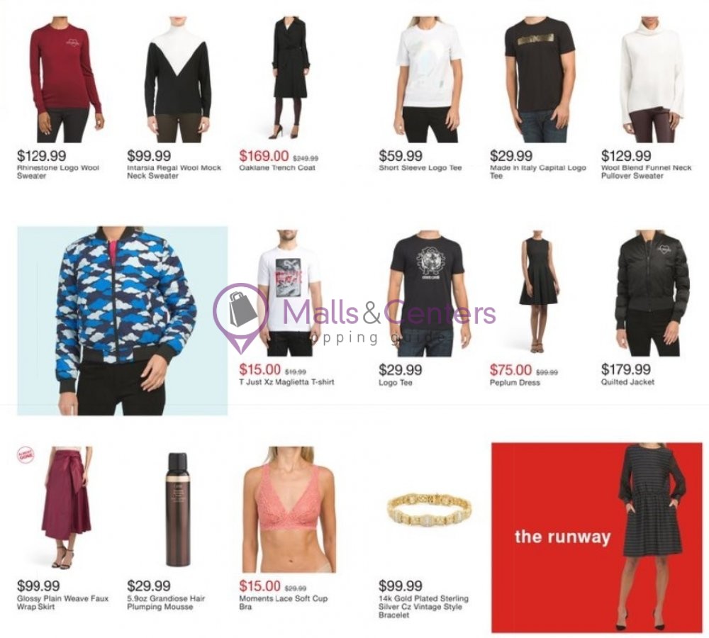 T.J.Maxx Weekly ad valid from 09/09/2020 to 09/17/2020 MallsCenters
