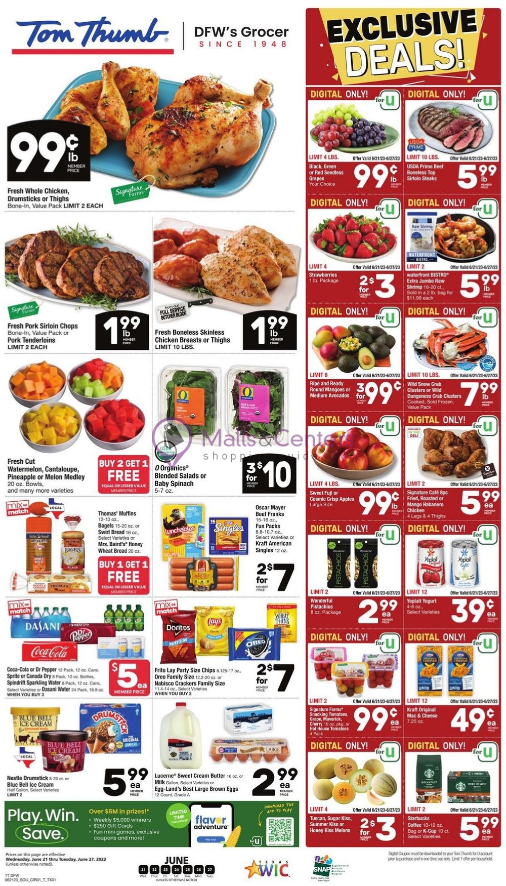Tom Thumb Weekly ad valid from 06/21/2023 to 06/27/2023 MallsCenters