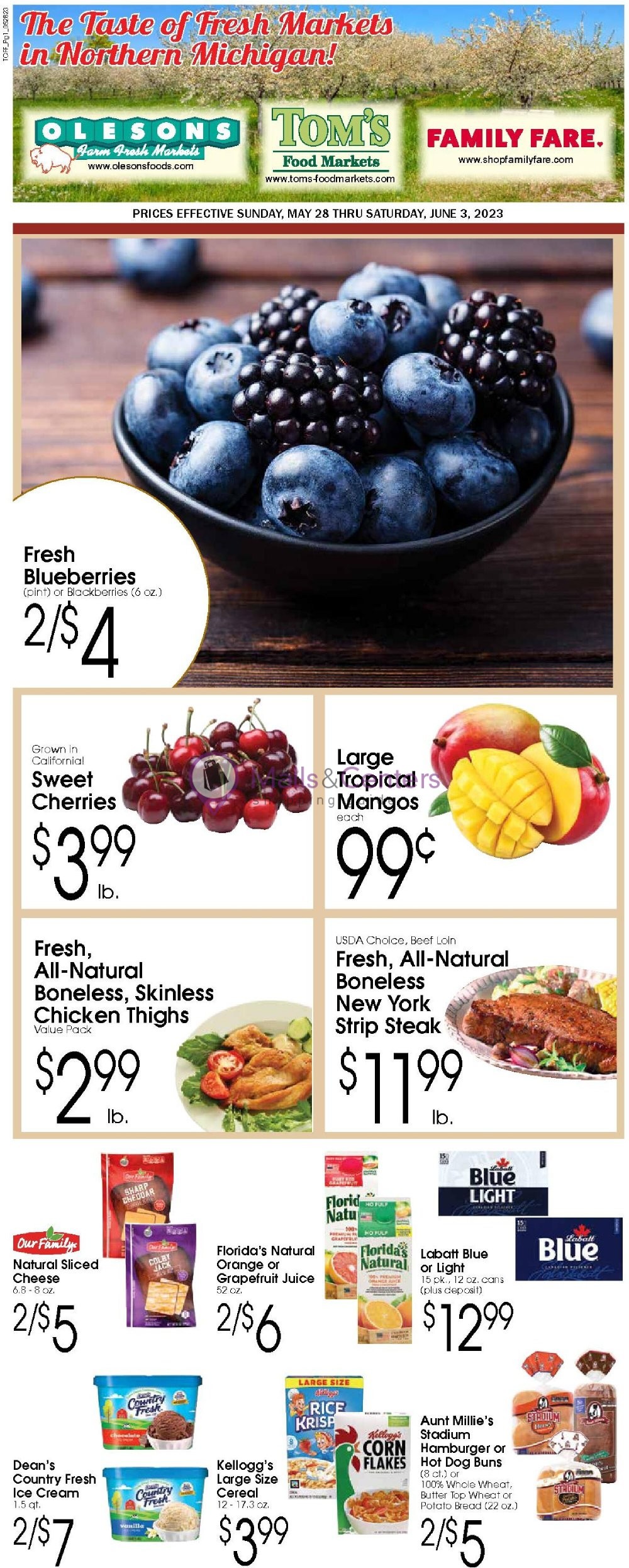 Tom's Food Markets Weekly ad valid from 05/28/2023 to 06/03/2023