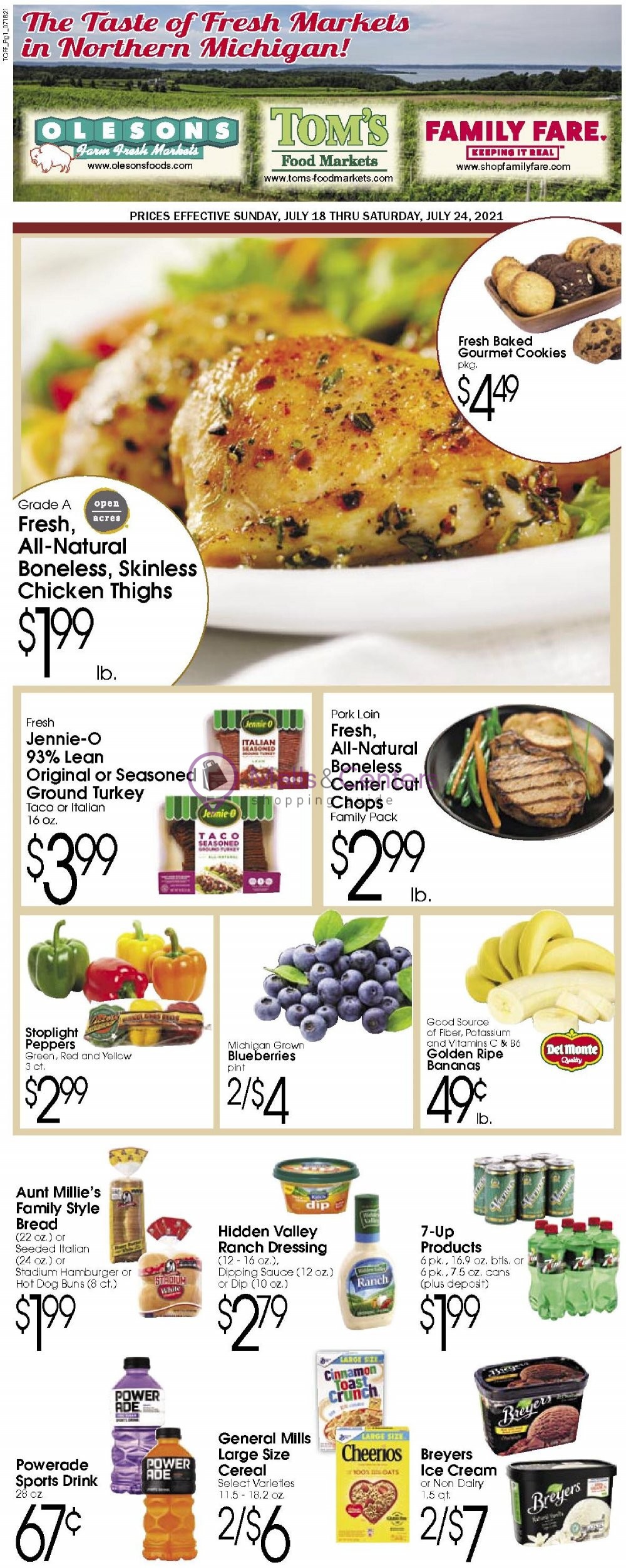 Tom's Food Markets Weekly ad valid from 07/18/2021 to 07/24/2021