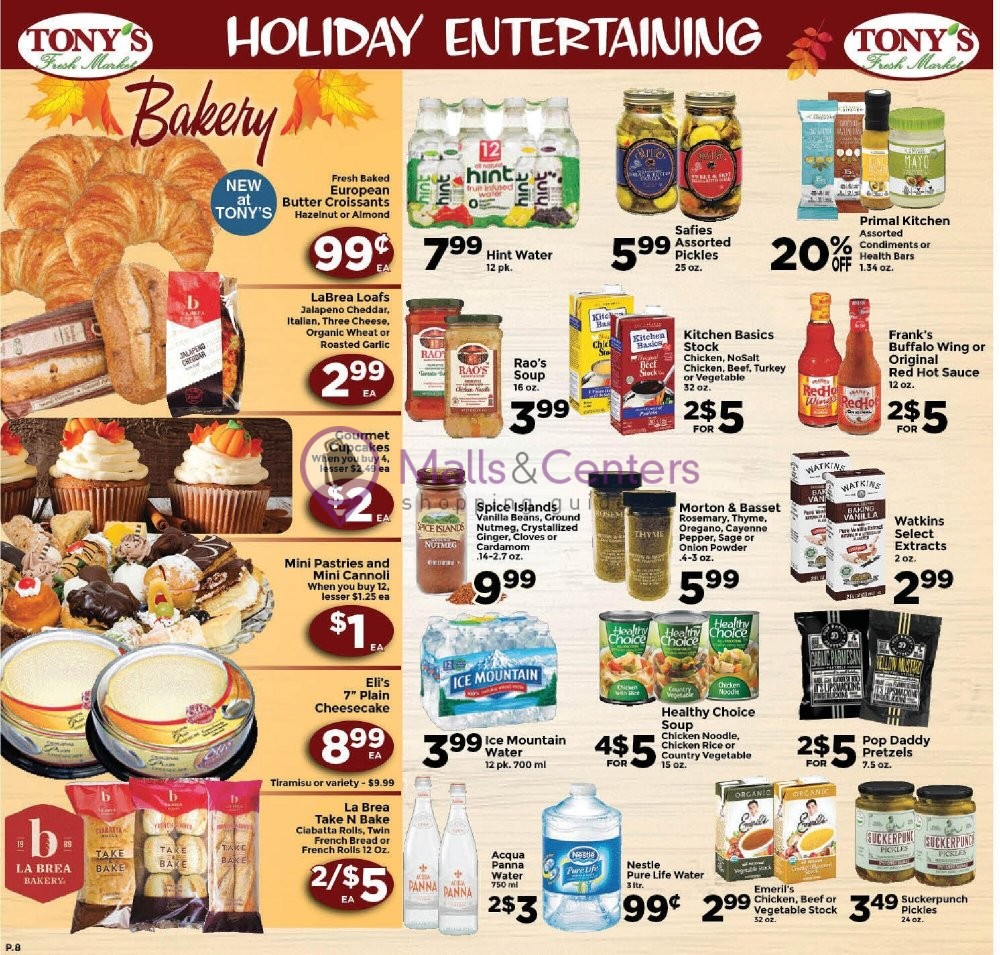 Tony's Fresh Market Weekly Ad sales & flyers specials MallsCenters