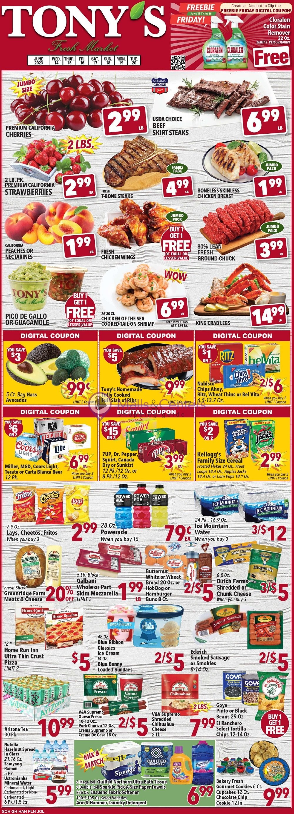 Tony's Fresh Market Weekly ad valid from 06/14/2023 to 06/20/2023