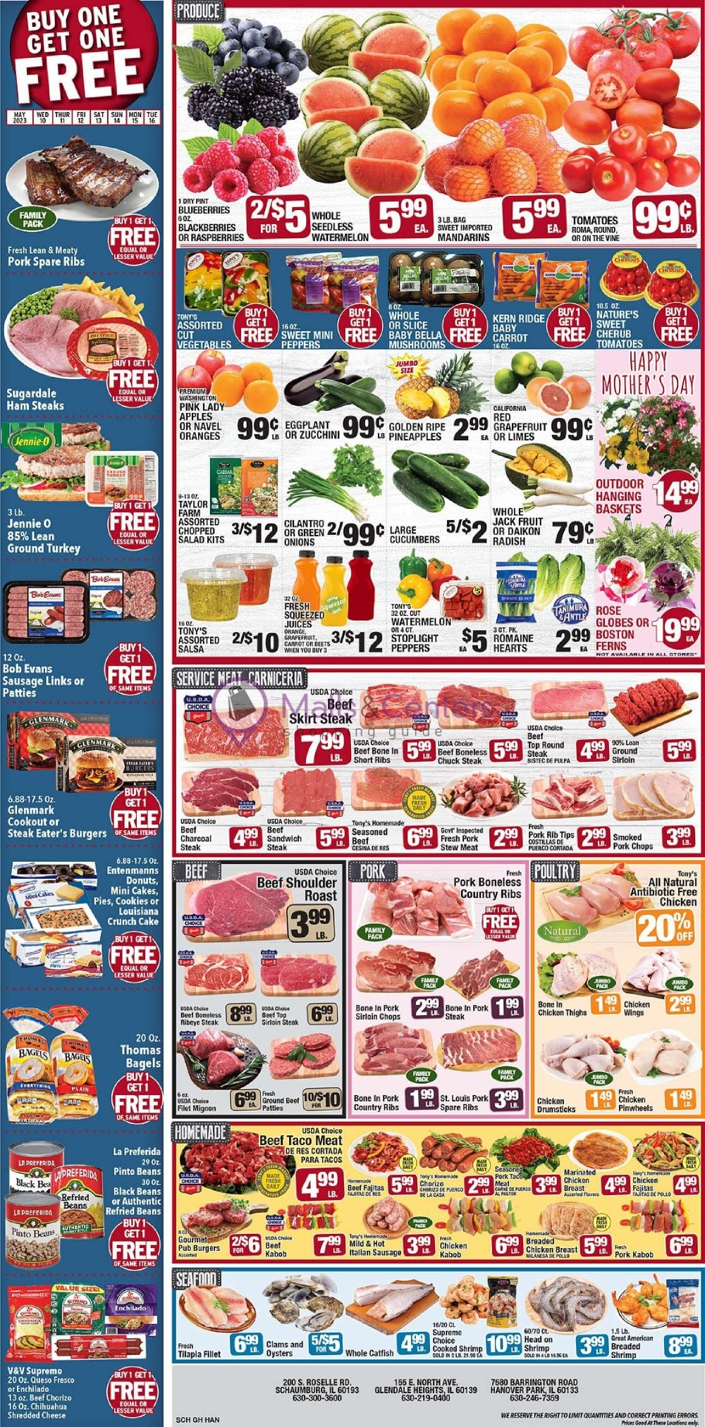 Tony's Fresh Market Weekly ad valid from 05/10/2023 to 05/16/2023 MallsCenters