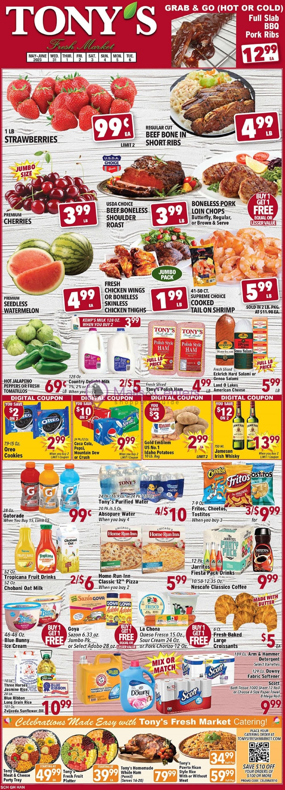 Tony's Fresh Market Weekly ad valid from 05/31/2023 to 06/06/2023
